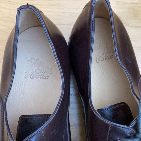 Leather oxfords made in Italy. Saks fifth avenue collection